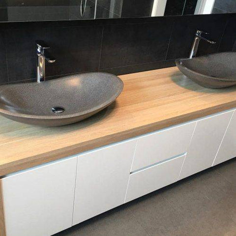 Basins Pietra Bianca Boat Basin Colour: Malibu Solid Place & Palette