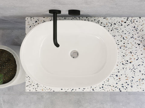 Basins Timberline Bonnie Ceramic Basin 560mm Color: White Gloss Place & Palette