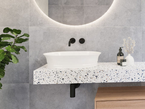 Basins Timberline Bonnie Ceramic Basin 560mm Color: White Gloss Place & Palette
