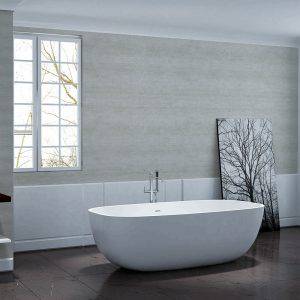 Baths Pietra Bianca Bora Bath Size: 1650x845x520 Colour: Malibu Solid Place & Palette