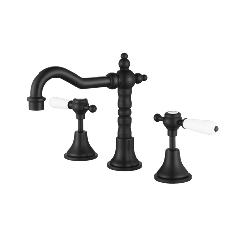 Tapware Modern National Bordeaux Basin Set Colour: Electroplated Matte Black Place & Palette
