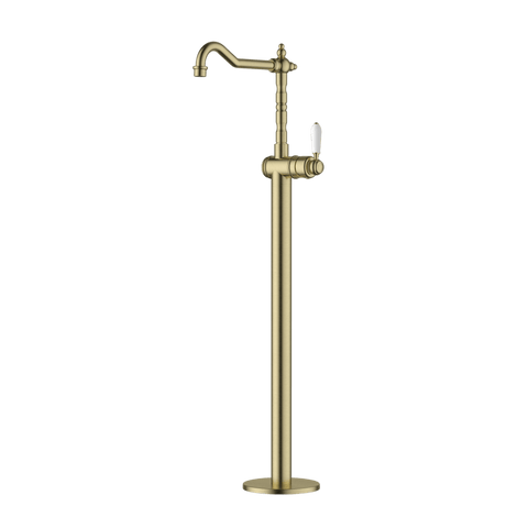 Tapware Modern National Bordeaux Freestanding Bath Mixer Colour: Pvd Brushed Bronze Style: Standard Place & Palette