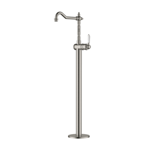 Tapware Modern National Bordeaux Freestanding Bath Mixer Colour: Pvd Brushed Nickel Style: Standard Place & Palette