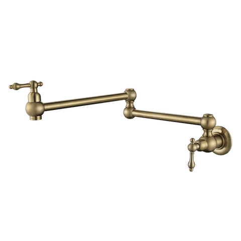 Tapware Modern National Bordeaux Kitchen Pot Filler Colour: Pvd Brushed Bronze Place & Palette