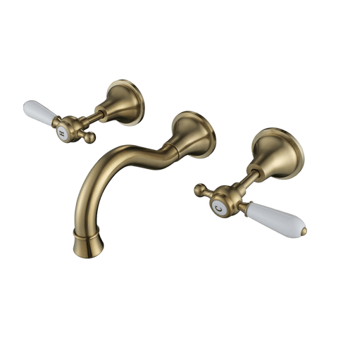 Tapware Modern National Bordeaux Wall Spa And Sink Set Colour: Pvd Brushed Bronze Place & Palette