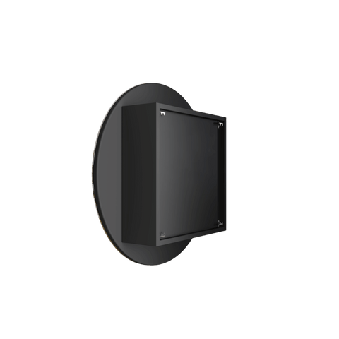 Mirrors Thermogroup Round Mirror Cabinet Colour: White Place & Palette
