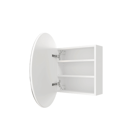 Mirrors Thermogroup Round Mirror Cabinet Colour: White Place & Palette