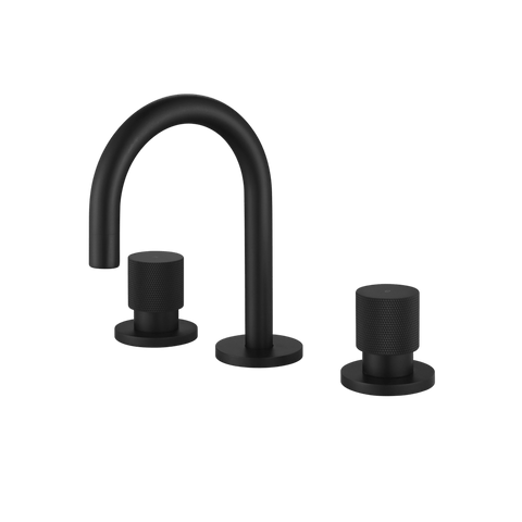 Tapware Modern National Cadence Basin Set Colour: Electroplated Matte Black Place & Palette