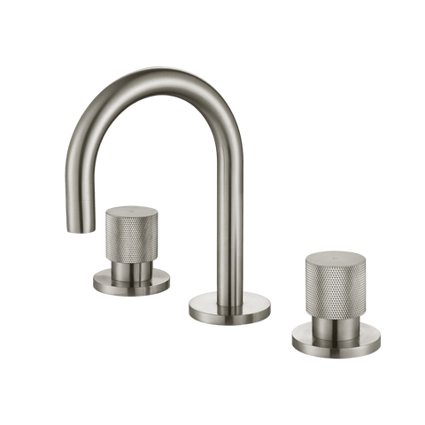 Tapware Modern National Cadence Basin Set Colour: Pvd Brushed Nickel Place & Palette
