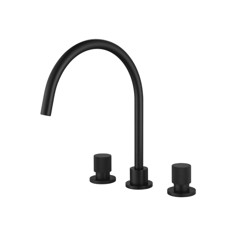Tapware Modern National Cadence Kitchen Set Colour: Electroplated Matte Black Place & Palette