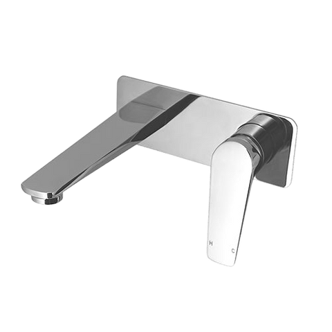 Tapware Modern National Cascade Wall Combination Colour: Electroplated Chrome Place & Palette