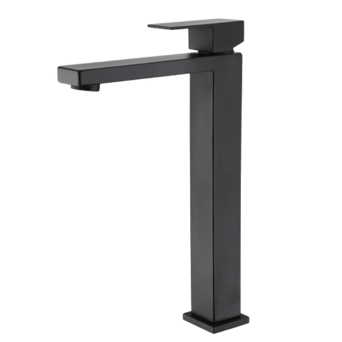 Tapware Modern National Chao Mini Basin Mixer Style: High Rise Colour: Electroplated Matte Black Place & Palette