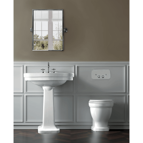 Toilets Turner Hastings Claremont Flush Plate Colour: Chrome Place & Palette