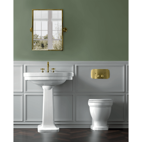 Toilets Turner Hastings Claremont Flush Plate Colour: Chrome Place & Palette