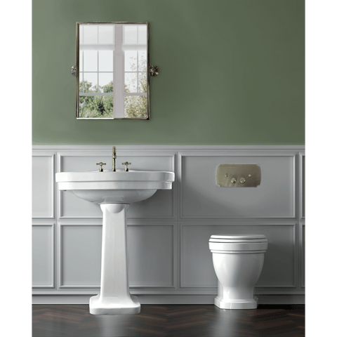 Toilets Turner Hastings Claremont Flush Plate Colour: Chrome Place & Palette