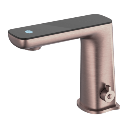 Tapware Nero Claudia Sensor Mixer With Black Top Display Colour: Brushed Bronze Place & Palette