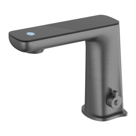 Tapware Nero Claudia Sensor Mixer With Black Top Display Colour: Gun Metal Place & Palette