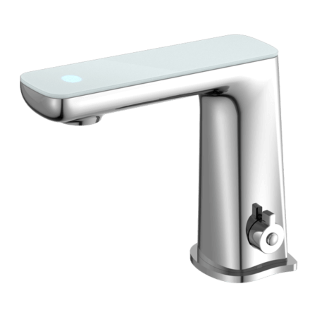 Tapware Nero Claudia Sensor Mixer With White Top Display Colour: Chrome Place & Palette