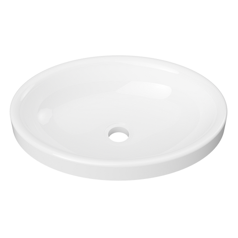 Basins Timberline Coast Inset Mineral Composite Basin 495mm Color: White Gloss Place & Palette