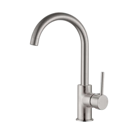 Tapware Nero Dolce Kitchen Mixer - Gooseneck Colour: Brushed Nickel Place & Palette