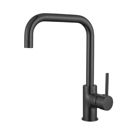 Tapware Nero Dolce Kitchen Mixer - Square Shape Colour: Matte Black Place & Palette