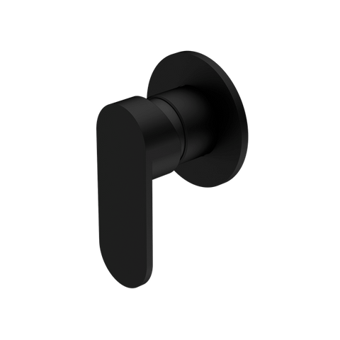 Showers Nero Ecco Shower Mixer 80mm Round Plate Colour: Matte Black Place & Palette