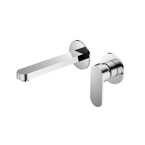 Tapware Nero Ecco Wall Basin/Bath Mixer Separate Back Plate Colour: Chrome Place & Palette