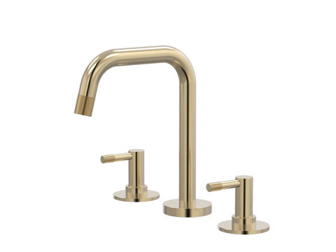 Tapware ParTaps Elm Basin Set Swivel Colour: Brushed Brass Gold Place & Palette