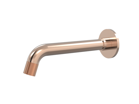 Tapware ParTaps Elm Basin Wall Fixed Outlet Colour: Brushed Rose Gold Place & Palette