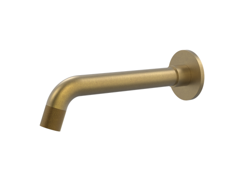 Tapware ParTaps Elm Basin Wall Fixed Outlet Colour: Rumbled Brass Place & Palette