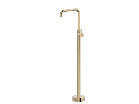 Tapware ParTaps Elm Floor Bath Filler Mixer - 90 Degree Colour: Brushed Brass Gold Place & Palette