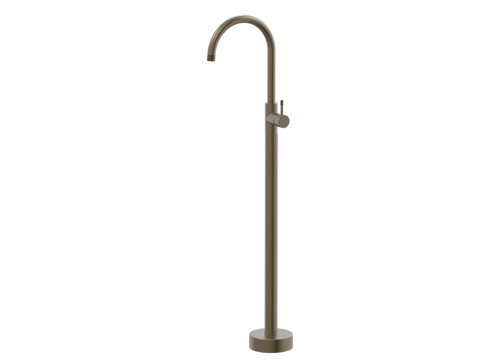Tapware ParTaps Elm Floor Bath Filler Mixer - Gooseneck Colour: Antique Bronze Place & Palette