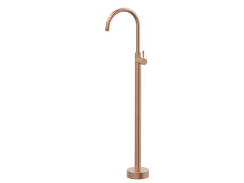 Tapware ParTaps Elm Floor Bath Filler Mixer - Gooseneck Colour: Brushed Copper Place & Palette