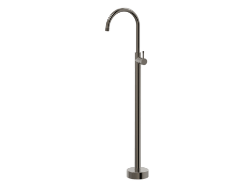 Tapware ParTaps Elm Floor Bath Filler Mixer - Gooseneck Colour: Brushed Gunmetal Place & Palette
