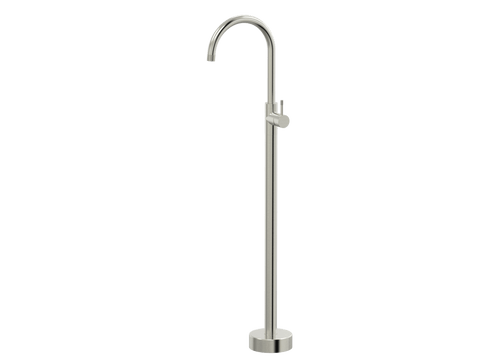 Tapware ParTaps Elm Floor Bath Filler Mixer - Gooseneck Colour: Brushed Nickel Place & Palette