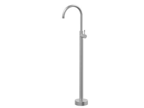 Tapware ParTaps Elm Floor Bath Filler Mixer - Gooseneck Colour: Satin Pearl Place & Palette