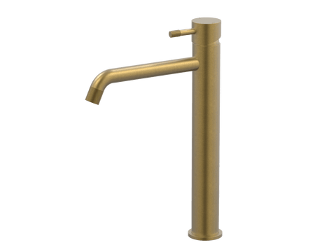 Tapware ParTaps Elm Hob Basin Tower Mixer Colour: Rumbled Brass Place & Palette