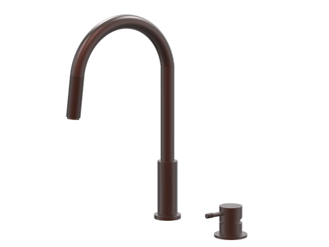 Tapware ParTaps Elm Hob Mixer Pullout Set - Gooseneck Colour: Antique Copper Place & Palette