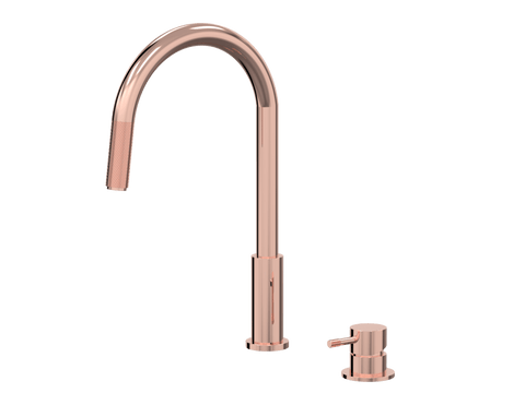Tapware ParTaps Elm Hob Mixer Pullout Set - Gooseneck Colour: Copper Place & Palette