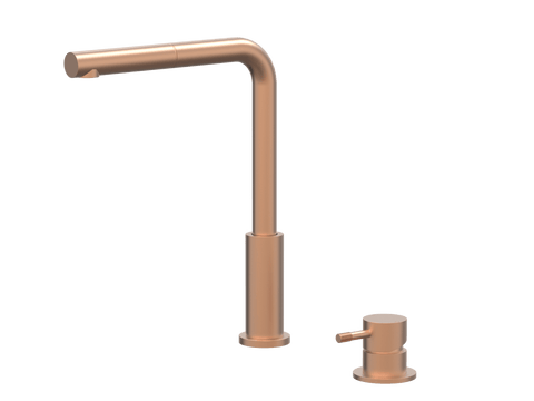 Tapware ParTaps Elm Hob Mixer Pullout Set - Straight Colour: Brushed Copper Place & Palette