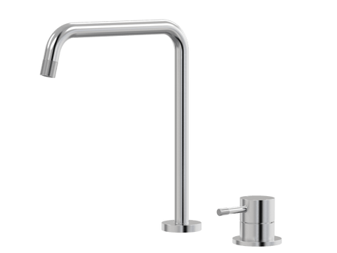 Tapware ParTaps Elm Hob Mixer Set Colour: Brushed Chrome Place & Palette