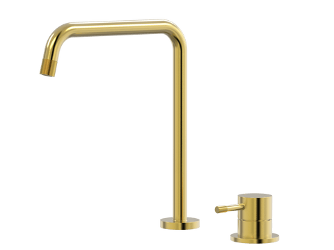Tapware ParTaps Elm Hob Mixer Set Colour: Brushed Gold Place & Palette