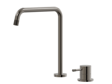 Tapware ParTaps Elm Hob Mixer Set Colour: Brushed Gunmetal Place & Palette