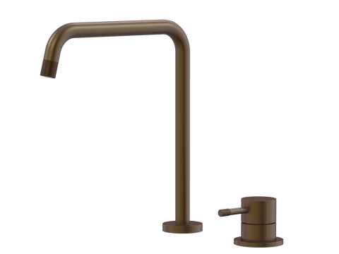 Tapware ParTaps Elm Hob Mixer Set Colour: Native Brass Place & Palette