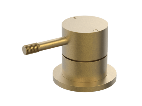 Tapware ParTaps Elm Hob Mixer Colour: Rumbled Brass Place & Palette