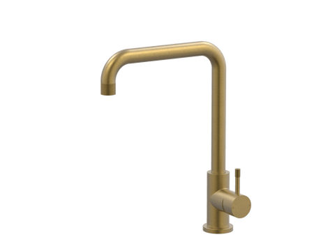 Tapware ParTaps Elm Sink 90 Degree Mixer Colour: Rumbled Brass Place & Palette