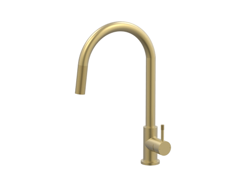Tapware ParTaps Elm Sink Pull-Out Mixer - Gooseneck Colour: Chrome Place & Palette