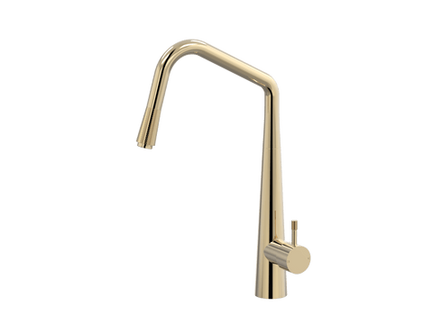 Tapware ParTaps Elm Sink Pull-Out Mixer Colour: Brass Gold Place & Palette