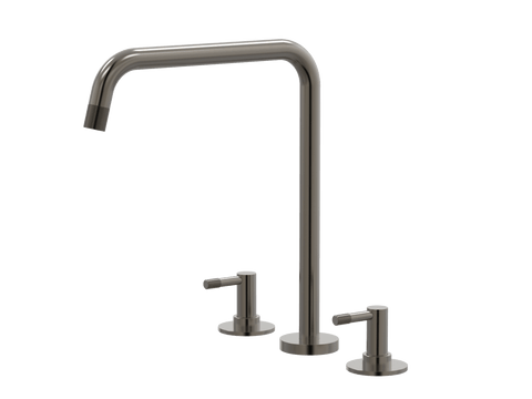 Tapware ParTaps Elm Sink Set Hob Swivel Colour: Brushed Gunmetal Place & Palette