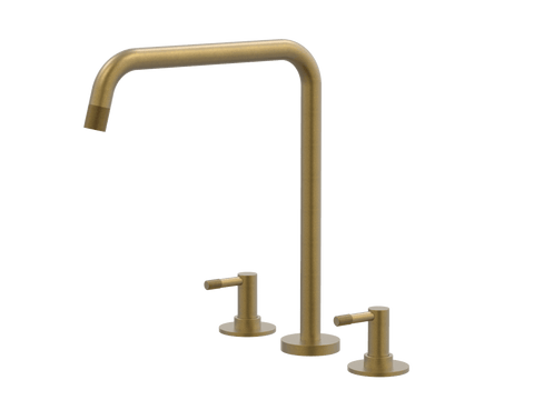 Tapware ParTaps Elm Sink Set Hob Swivel Colour: Rumbled Brass Place & Palette